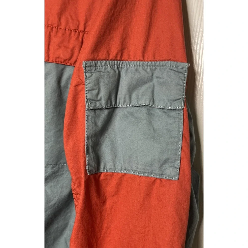 Vintage The North Face‎ Full Zip Jacket Mens Medium Windbreaker Orange/ Gray